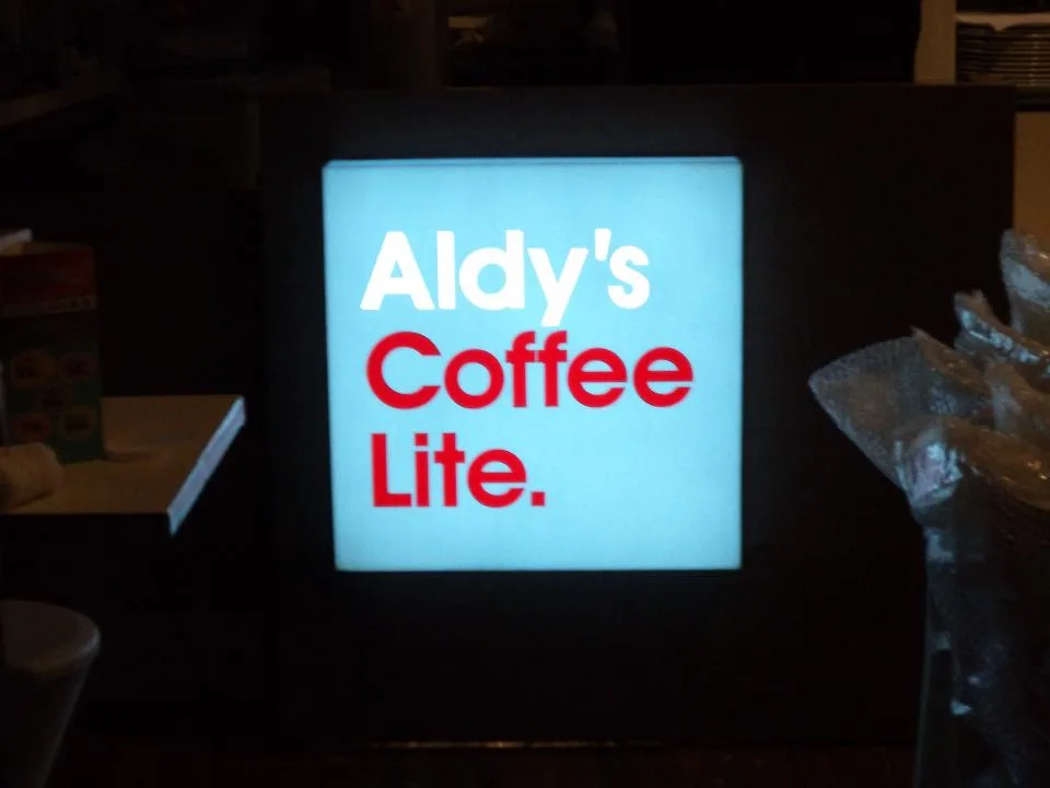 ผลงานป้ายป้ายตู้ไฟ Aldy's coffee